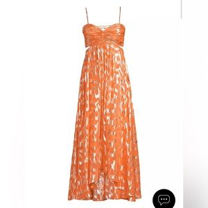 Delfi Collective Adele Pleated Silk Cut-out Dress